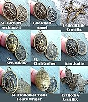 Vista 4 de St. Oscar Romero Keychain, Necklace or Clip, Patron Saint, Catholic Confirmation Gift