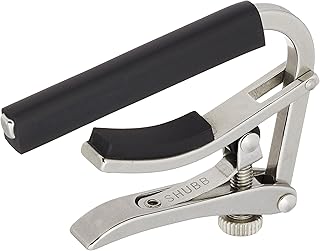 Shubb Stainless Steel Deluxe Guitar Capo Chrome, standard
