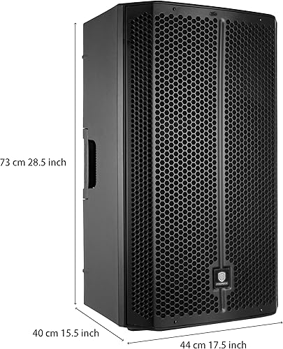 Miniatura 5 de PRORECK PR-915D Altavoz PA Bluetooth alimentado de 1500 W, altavoz DSP de 3 canales de 15 pulgadas con emparejamiento TWS inalámbrico, para DJ,