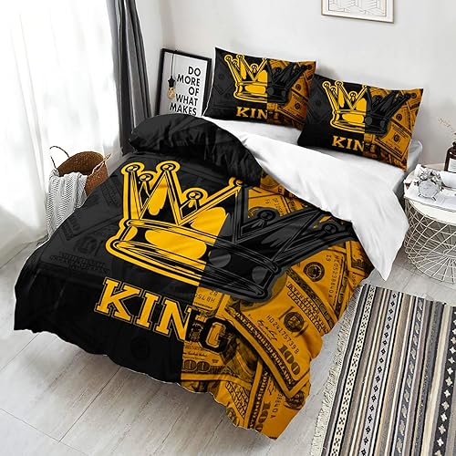 Miniatura 86 de AILONEN Juego de funda de edredón de rosa roja, tamaño King, juego de ropa de cama de delfín estrellado azul, funda de edredón romántica de San