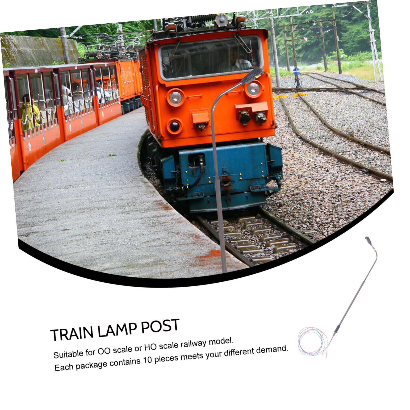 KOMBIUDA 50stücke Straßenlaternen Modell Maßstab Für Diorama Und Modelleisenbahn Realistische Lampen Aus Rostfreiem Für Sandtisch-layouts