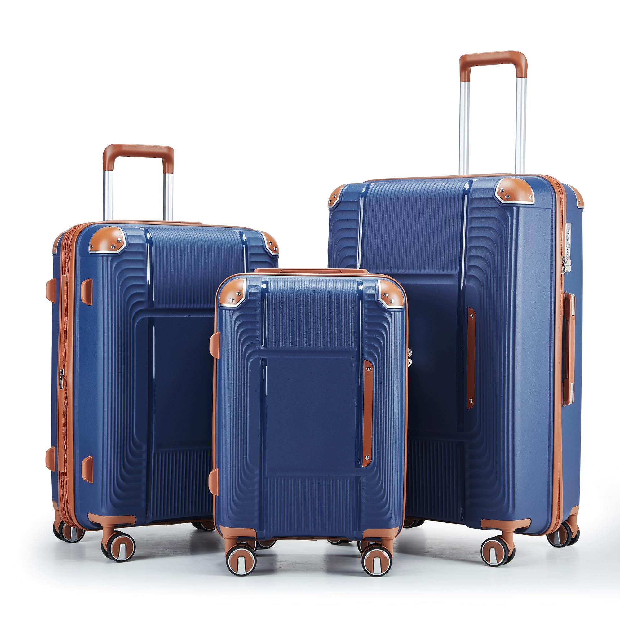 3 Piece Luggage Set with YKK Zippers and TSA Lock