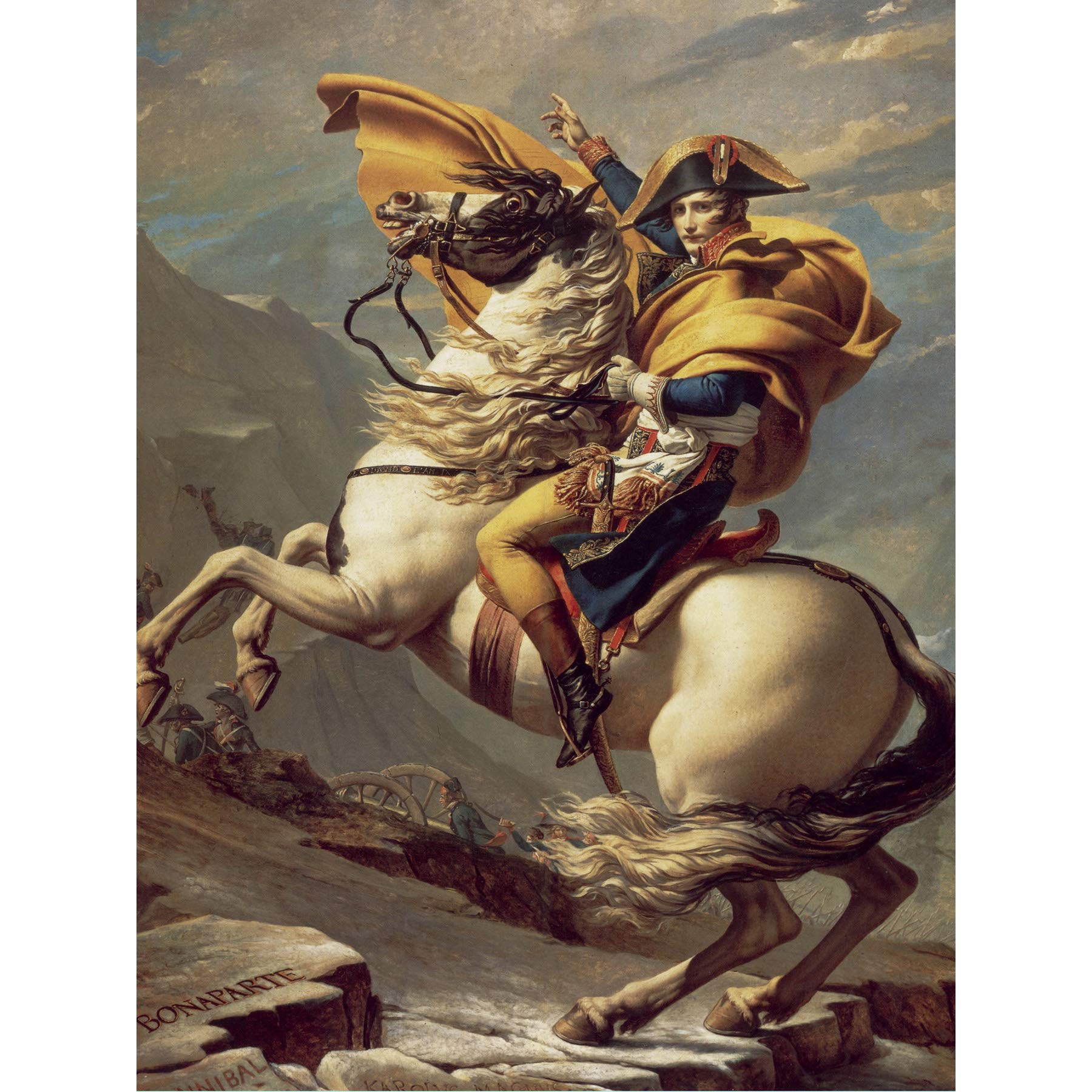 Napoleon Crossing The Alps Art Print Poster Wall Decor