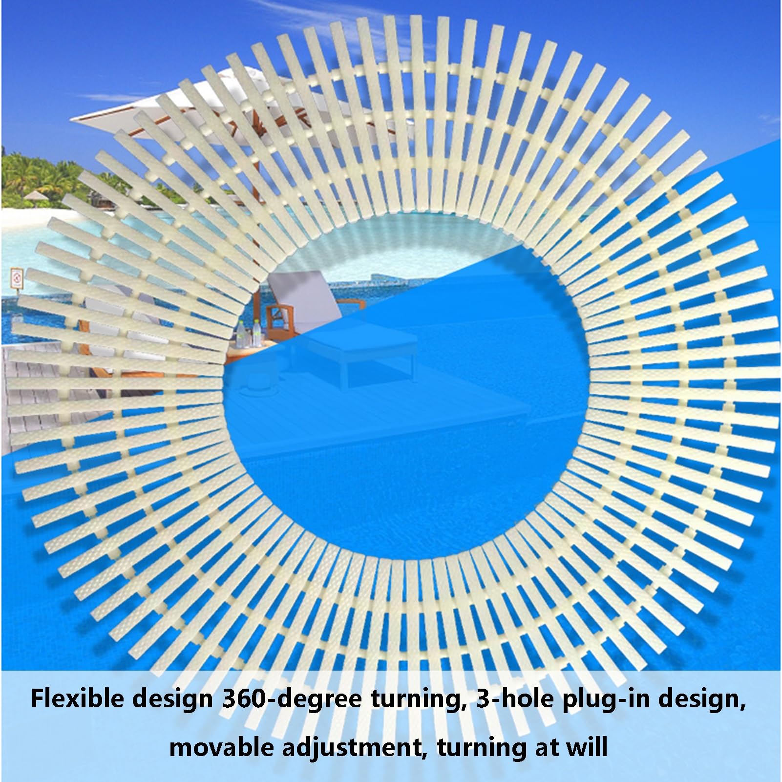 Rejilla de ABS para Piscinas, Rejilla de desagüe, Rejilla de desagüe para duchas, Cubierta de Drenaje Vial, Placa de Cubierta de Piso con Rejilla Cuadrada (Color: Blanco Roto (7.0x39.3 pulga