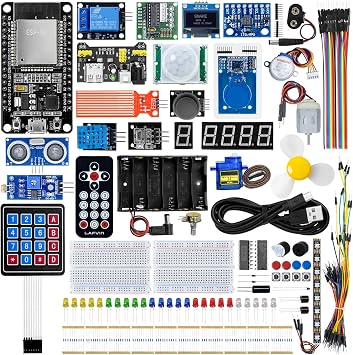 LAFVIN ESP32 Ultimate Starter Kit, WiFi IoT Development DIY Electronics Project Kit with Tutorial, Complete STEM IoT Programming Learning Kit for Beginners
