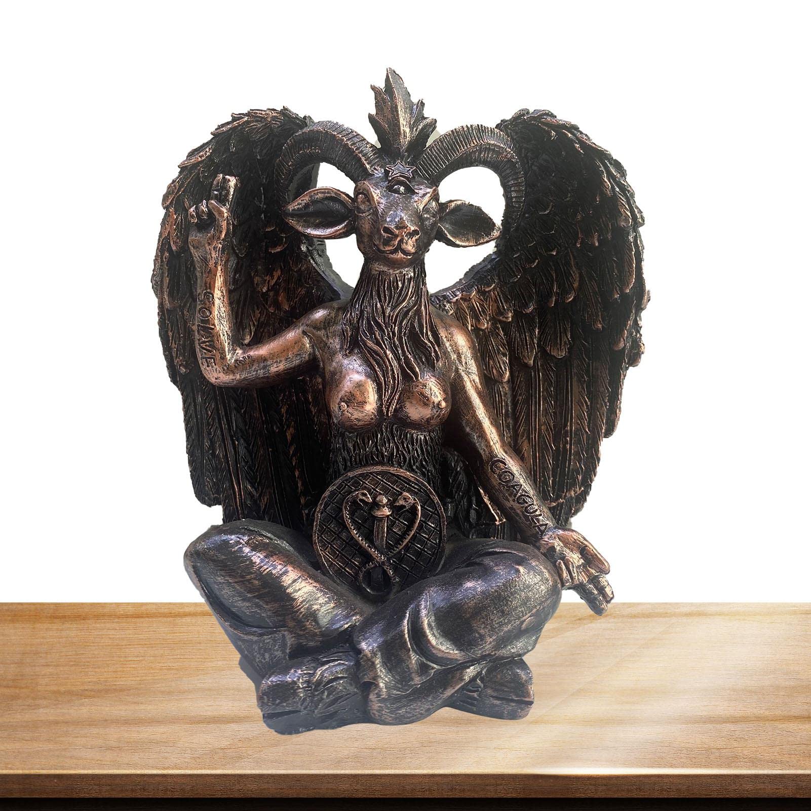 FENLAN Baphomet Satanás Estatua - Estatua de Baphomet Satan con Mano de Obra Exquisita,Satanism Sabbath Escultura, Home Office Escultura Religiosa Estatua Regalo Ornamento : Amazon.com.mx: Hogar y Cocina
