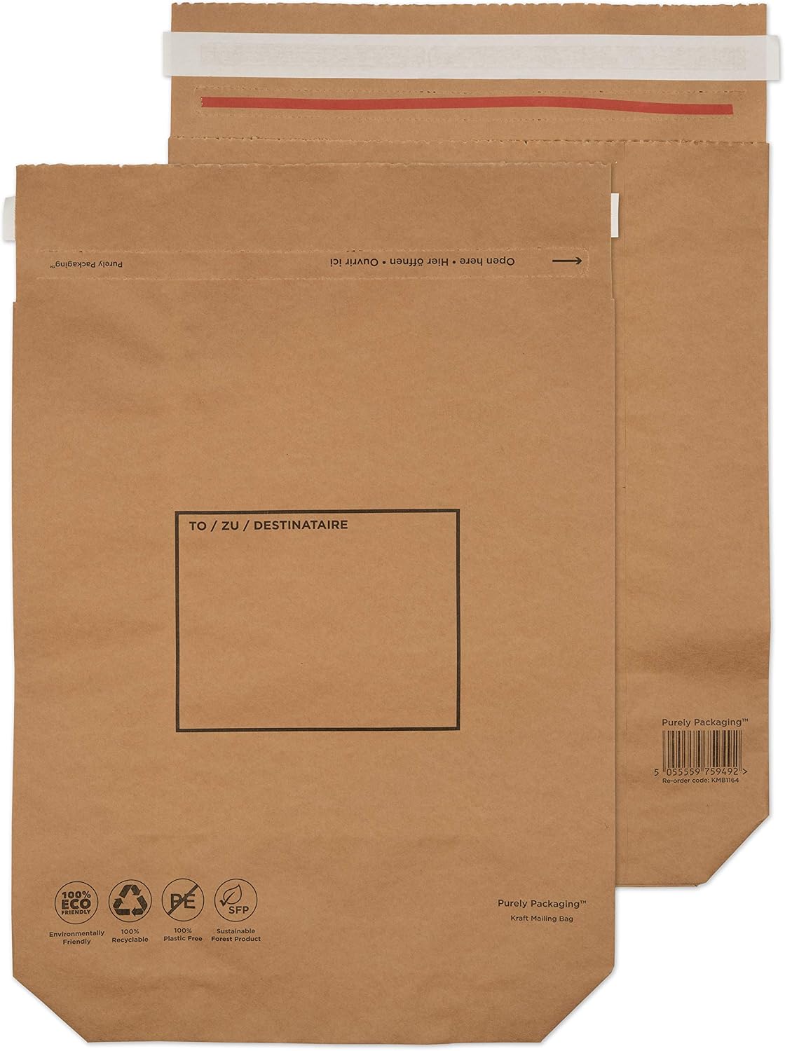 Blake Vita 480 x 380 x 80 mm Strong Expandable Kraft Mailing Bag (KMB1166) Pack of 100
