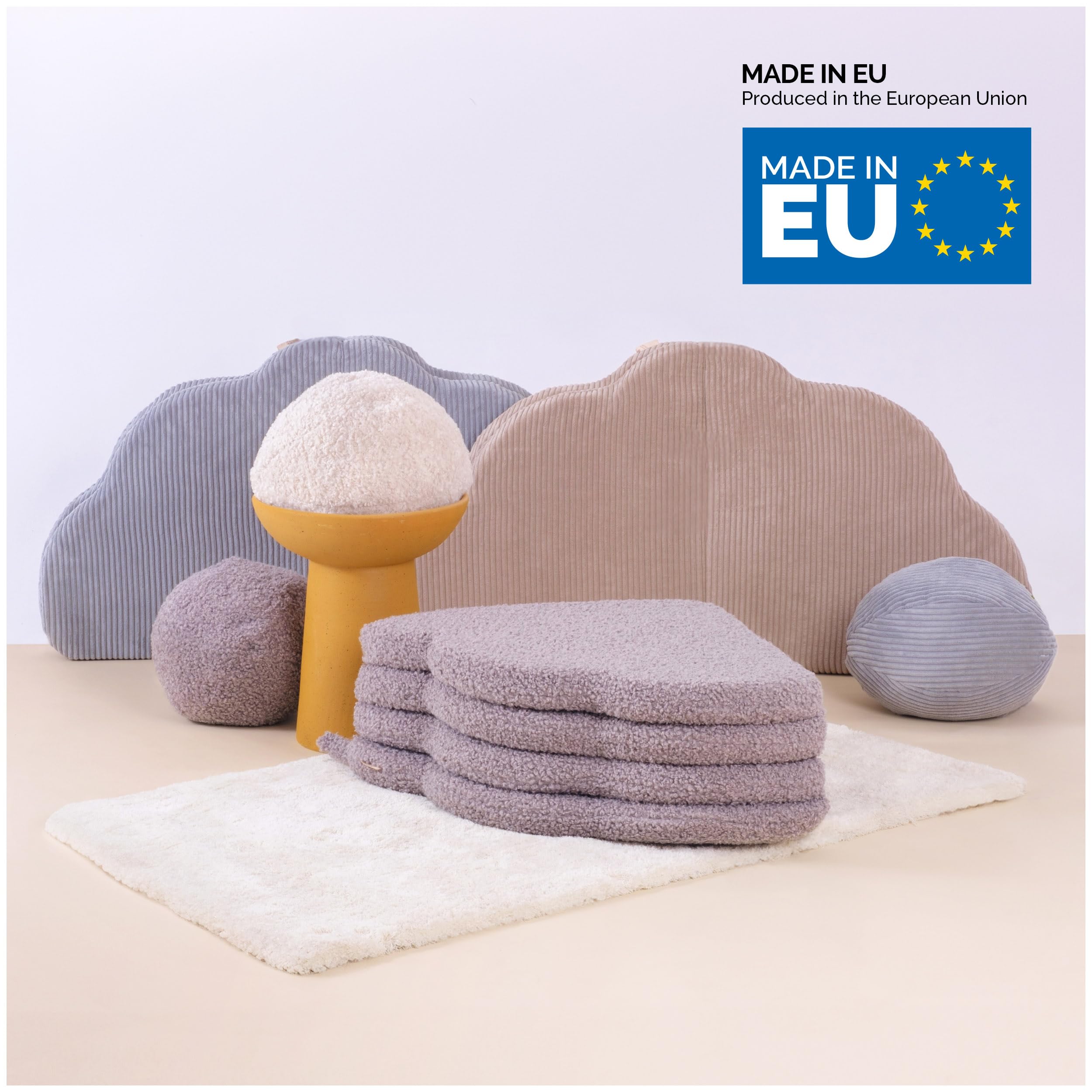 MISIOO Tappeto Gioco Bambini 115x115x5cm - Palestrina Neonato Lavabile e Pieghevole - Tappeto Gioco Neonato Ideale per Attività e Sicurezza dei Bambini