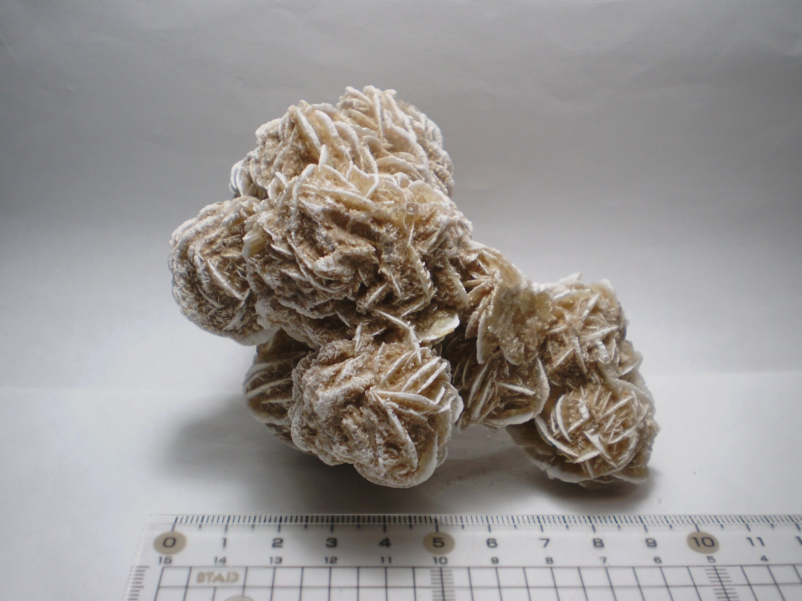 鑑賞石　天然石　デザートローズ　唐木台付　2点まとめて　C　R5971 鑑賞石 天然石 デザートローズ 唐木台付 2点まとめて C R5971