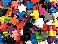 Vista 5 de 100 Meeples de madera, accesorios para juegos familiares, fichas de juego de mesa multicolor, ideales para clasificar, contar, aulas, piezas