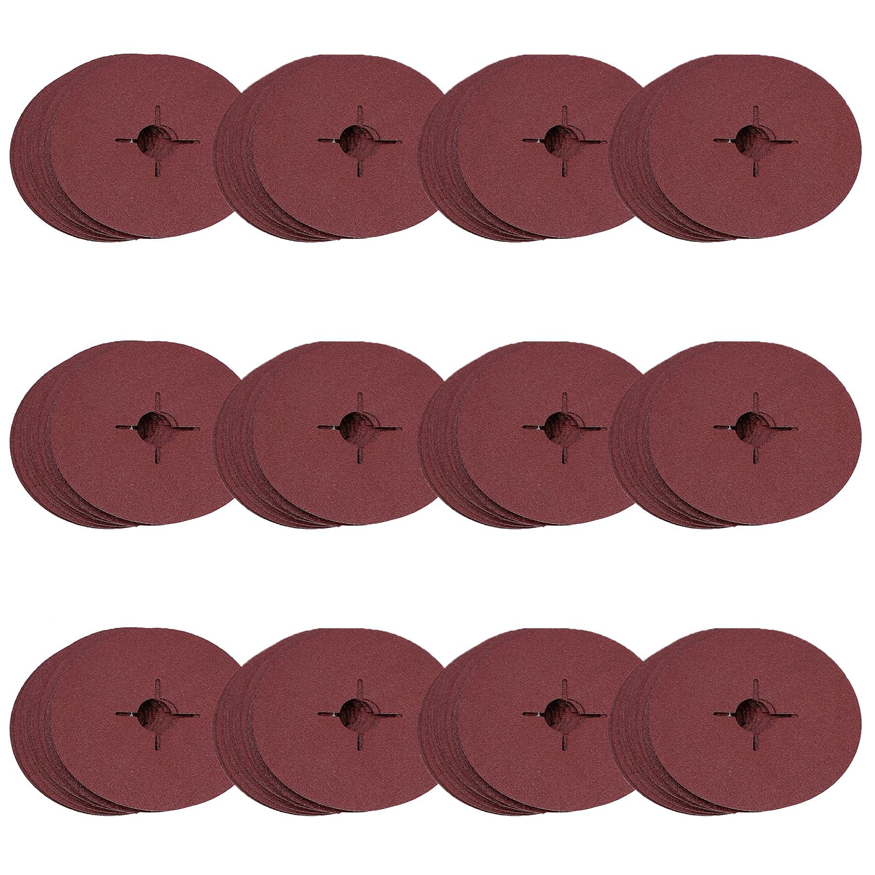115mm Fibre Sanding Discs 60 Grit Medium Disc For 4-1/2