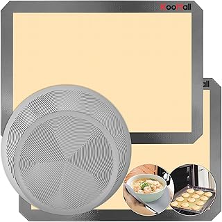 4 in 1, KooMall Baking Mat & Microwave Mat-As Pot Holder for Bake Pan, Multi-purpose: Trivet, Utensils Rest, Drying, Place...
