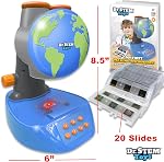 Thin Air Brands Dr. STEM Toys Talking Microscope, STEM Science Toy, Beginner Microscope for Kids with Twenty Prepared Slides, Sixty Specimen Images, and Color Booklet - View, Listen, and Learn, Ages 3+