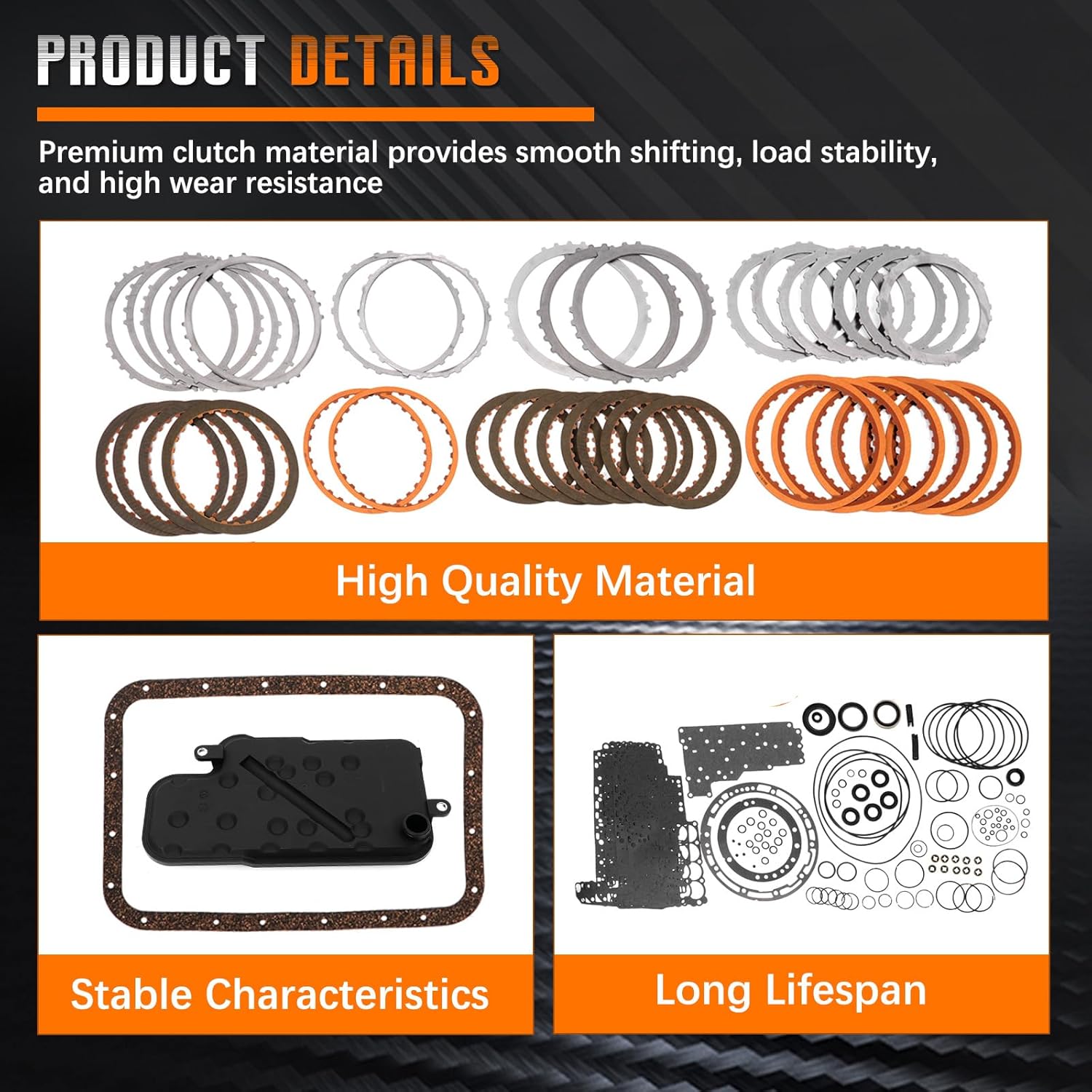 V4A51 R4A51 V5A51 R5A51 Transmission Master Rebuild Kit Overhaul Kit Compatible with Mitsubishi Montero XLS Pajero Sport 3.0L 3.5L