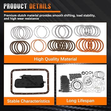 V4A51 R4A51 V5A51 R5A51 Transmission Master Rebuild Kit Overhaul Kit Compatible with Mitsubishi Montero XLS Pajero Sport 3.0L 3.5L