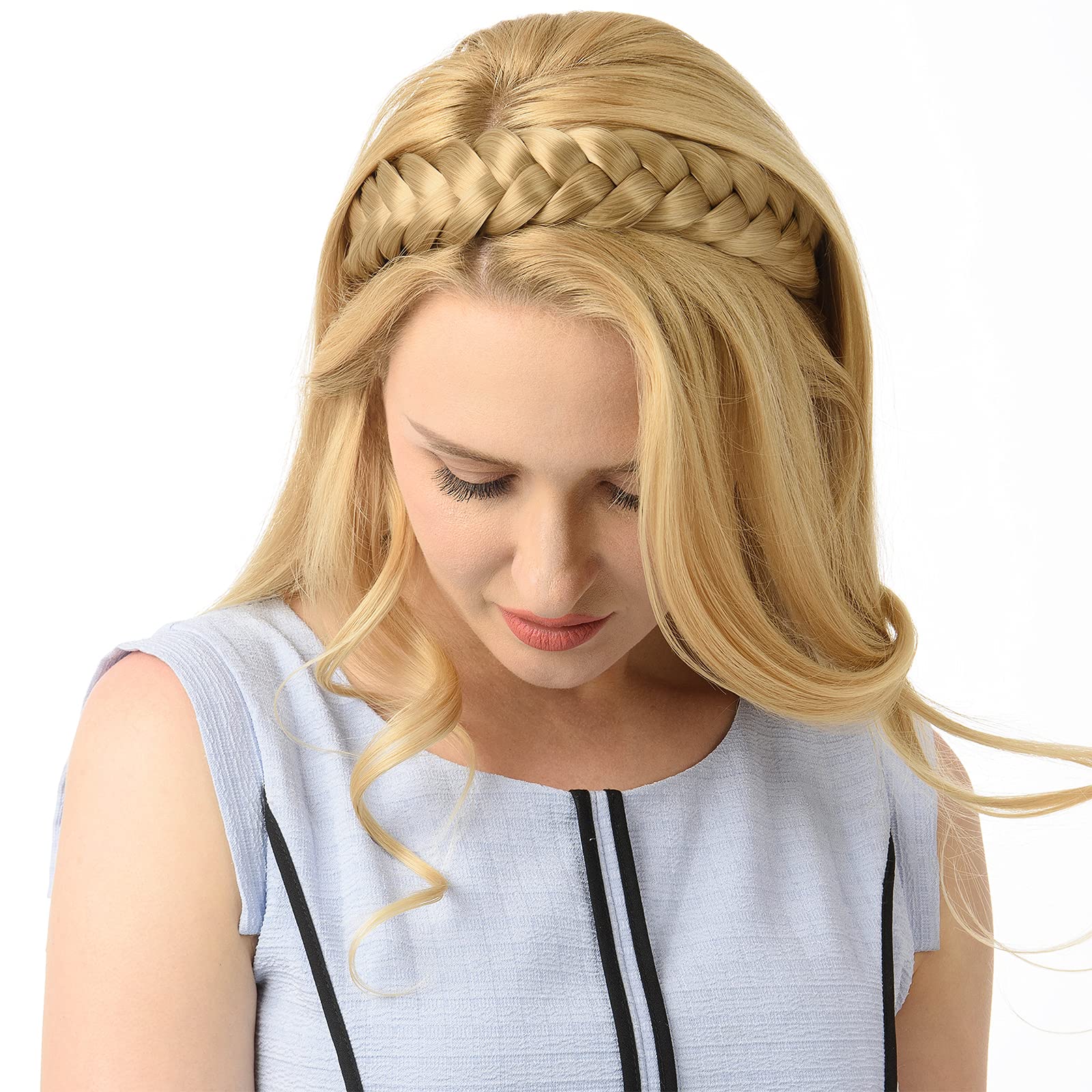 Amazon.com : DIGUAN Huge 2 Strands Thick Synthetic Hair  display picture 3