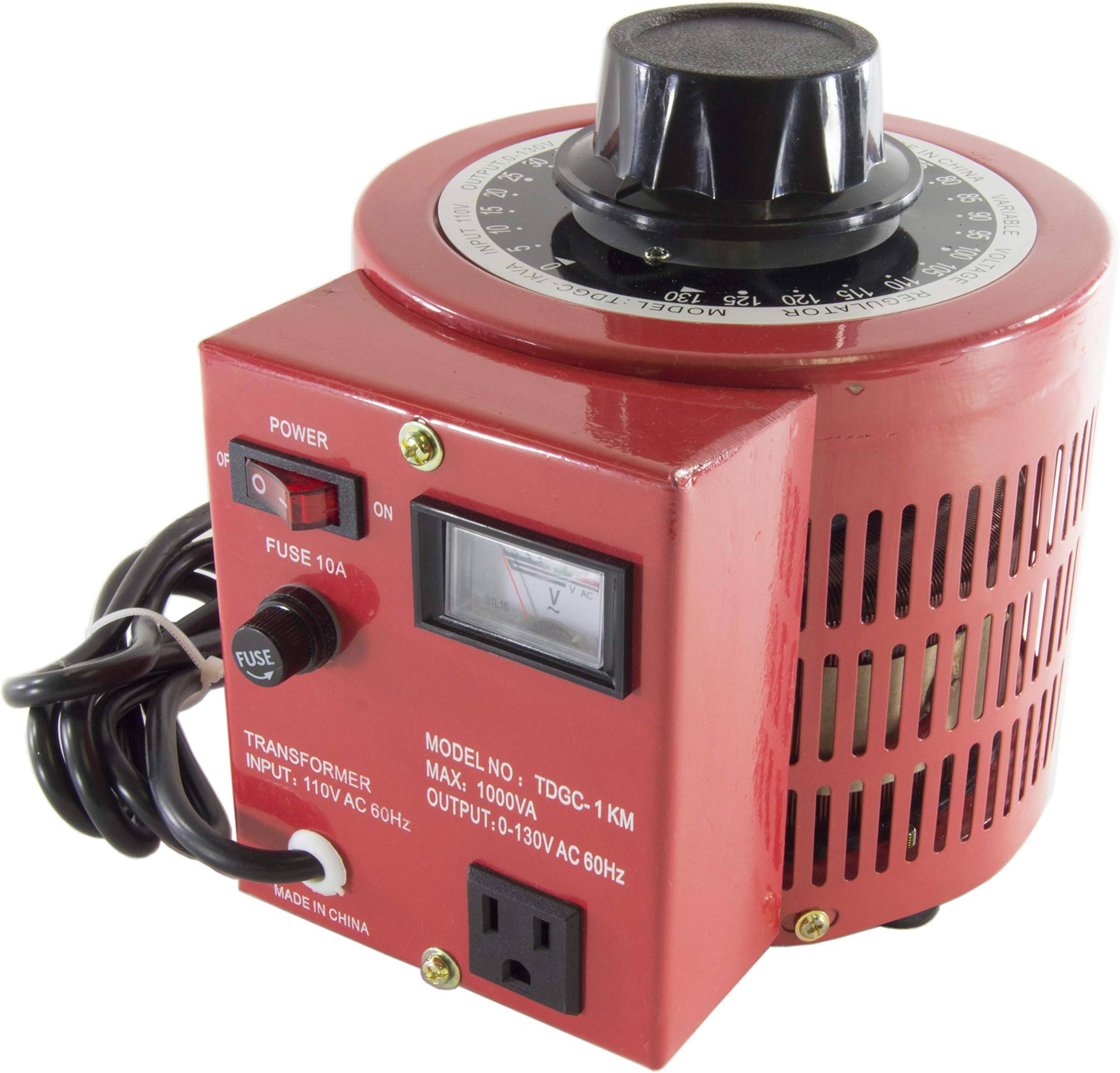 Science Purchase 16VA520T10 10 Amp Variac Variable Transformer, 1000Va Max, 0~130 V Output