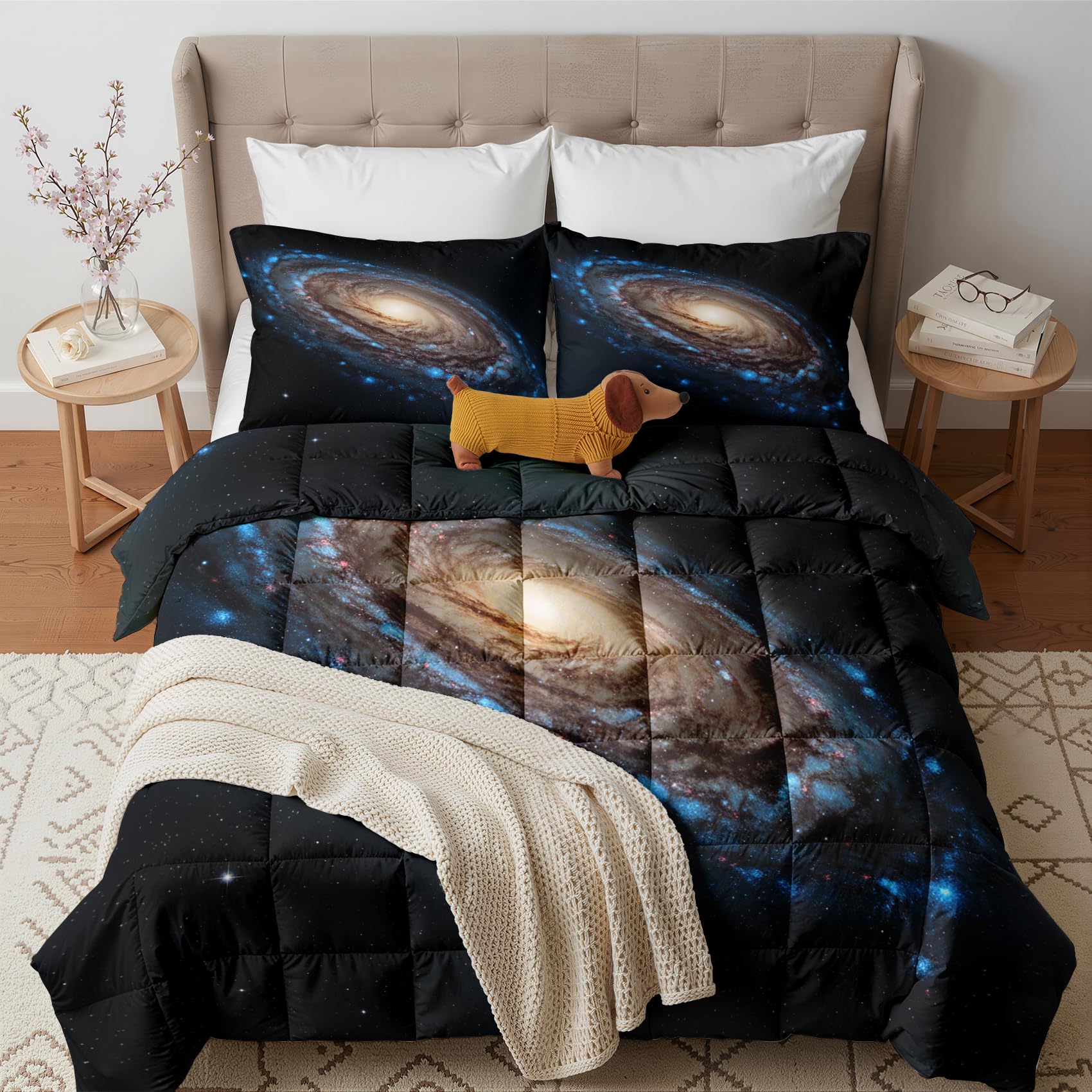 GEDAEUBA Galaxy Coverless Duvet King Size 10.5 Tog