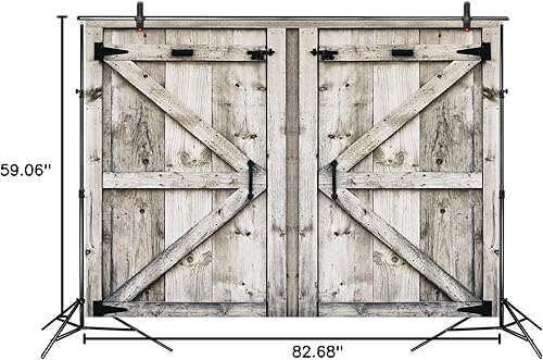 Miniatura 10 de LB Telón de fondo rústico de 7 x 5 pies para fotos, tablero de madera vintage, telón de fondo de fotografía de vaquero occidental para niños, baby