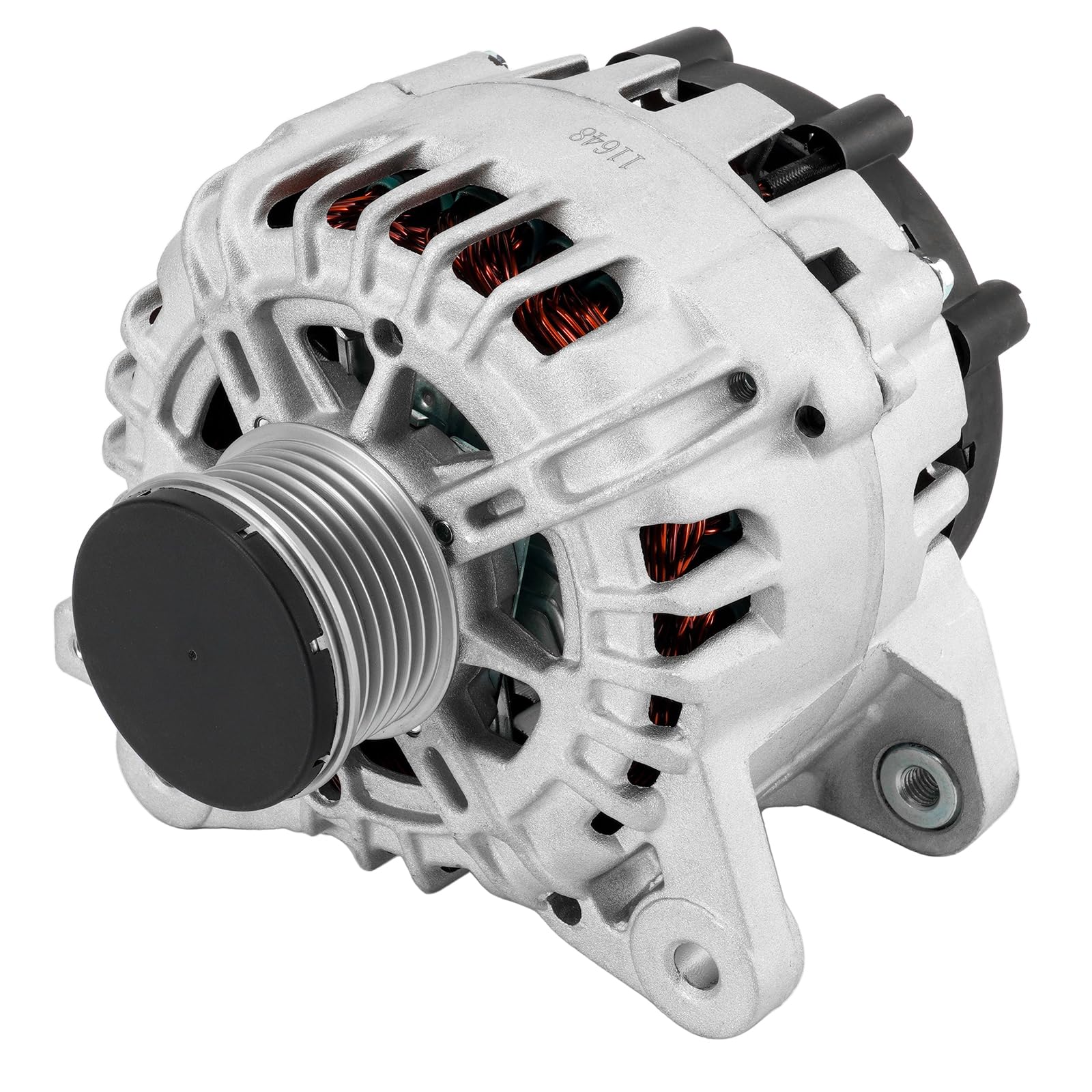 PHILTOP 11648N New Alternator Compatible with 2017-2019 Nissan Rogue L4 2.5L, 2014-2016, 2020 Nissan Rogue, 120Amp High Output Replace 11648N 11180 11648