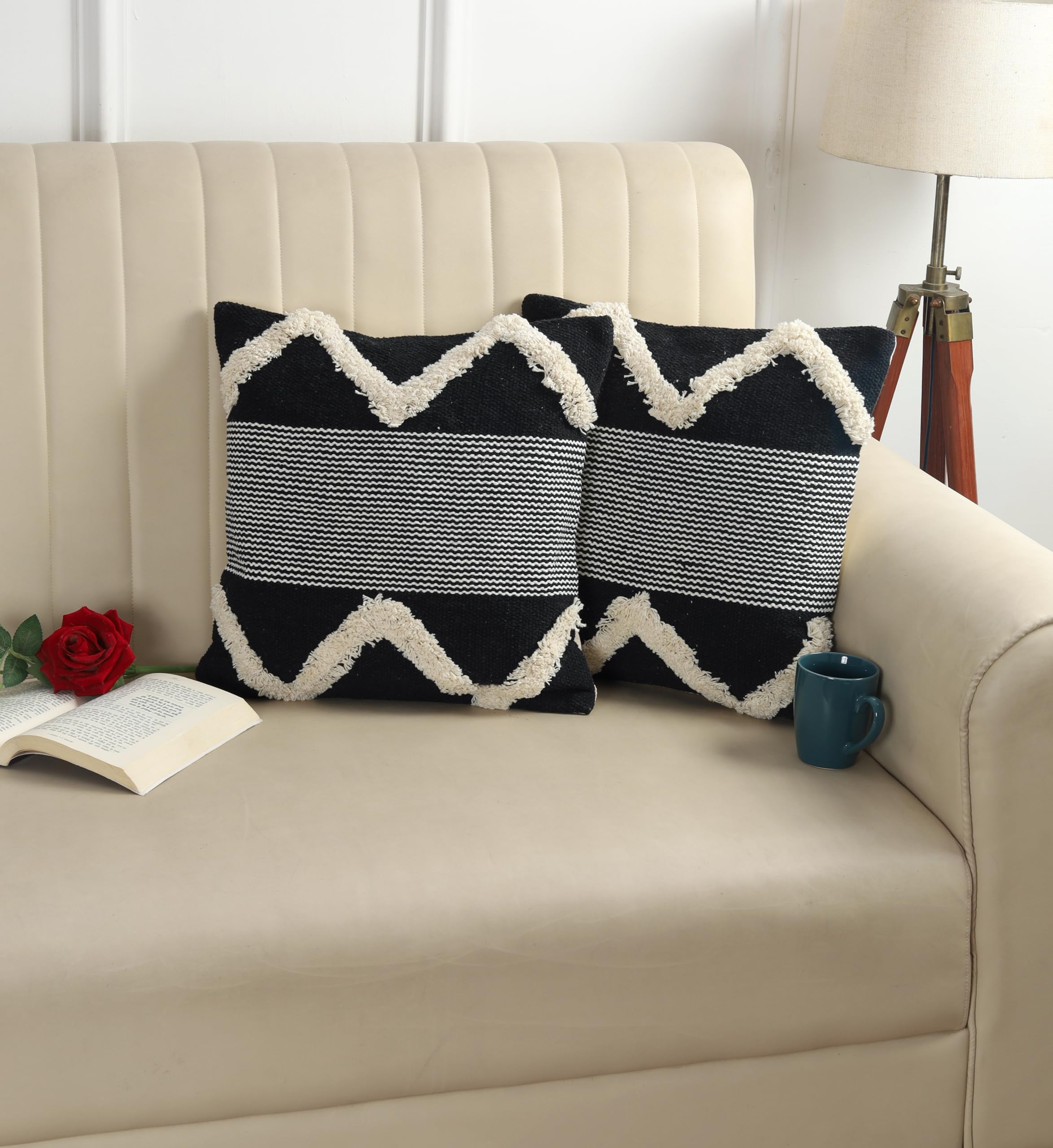 Wisdom Decor Hand Crafted Pit Loom Cushion Cover, Bohemian Couch Cushion Cover, Boho Design for Living Room (16" x 16", WDM246) Pack of 1 Piece (B0CHJQ2S3C) Amazon Price History, Amazon Price Tracker