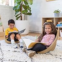 Vista 104 de ECR4Kids Leaf Asiento de suelo, silla mecedora, morado, 6 piezas