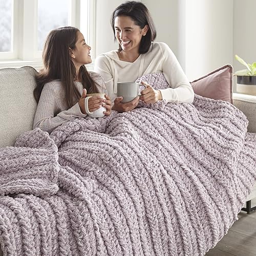 Miniatura 9 de Crafted By Catherine Hilo sólido grueso jaspeado, paquete de 2, rosa, calibre 6, súper voluminoso