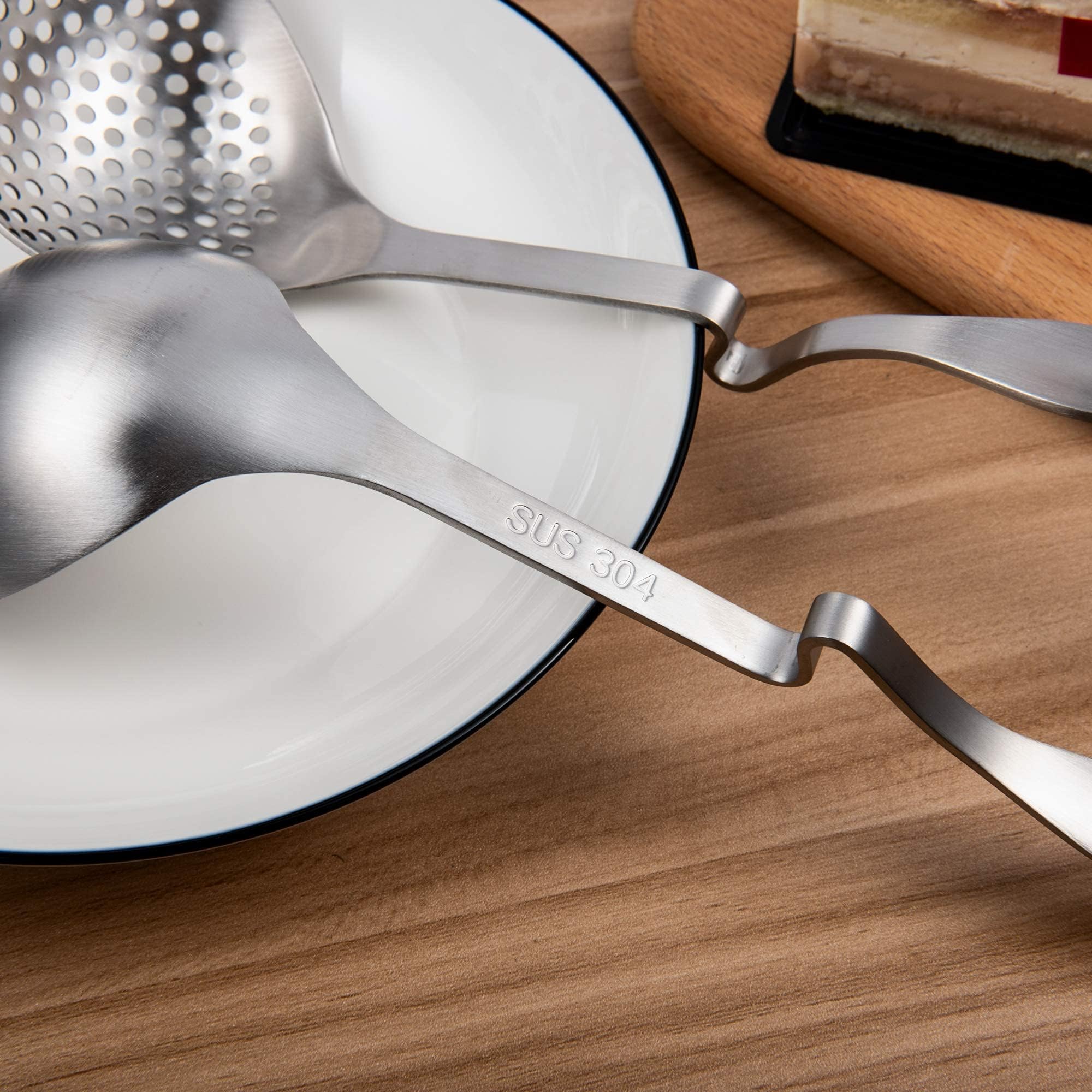 IMEEA Hot Pot Ladle Set - Stainless Steel Soup Spoons -7