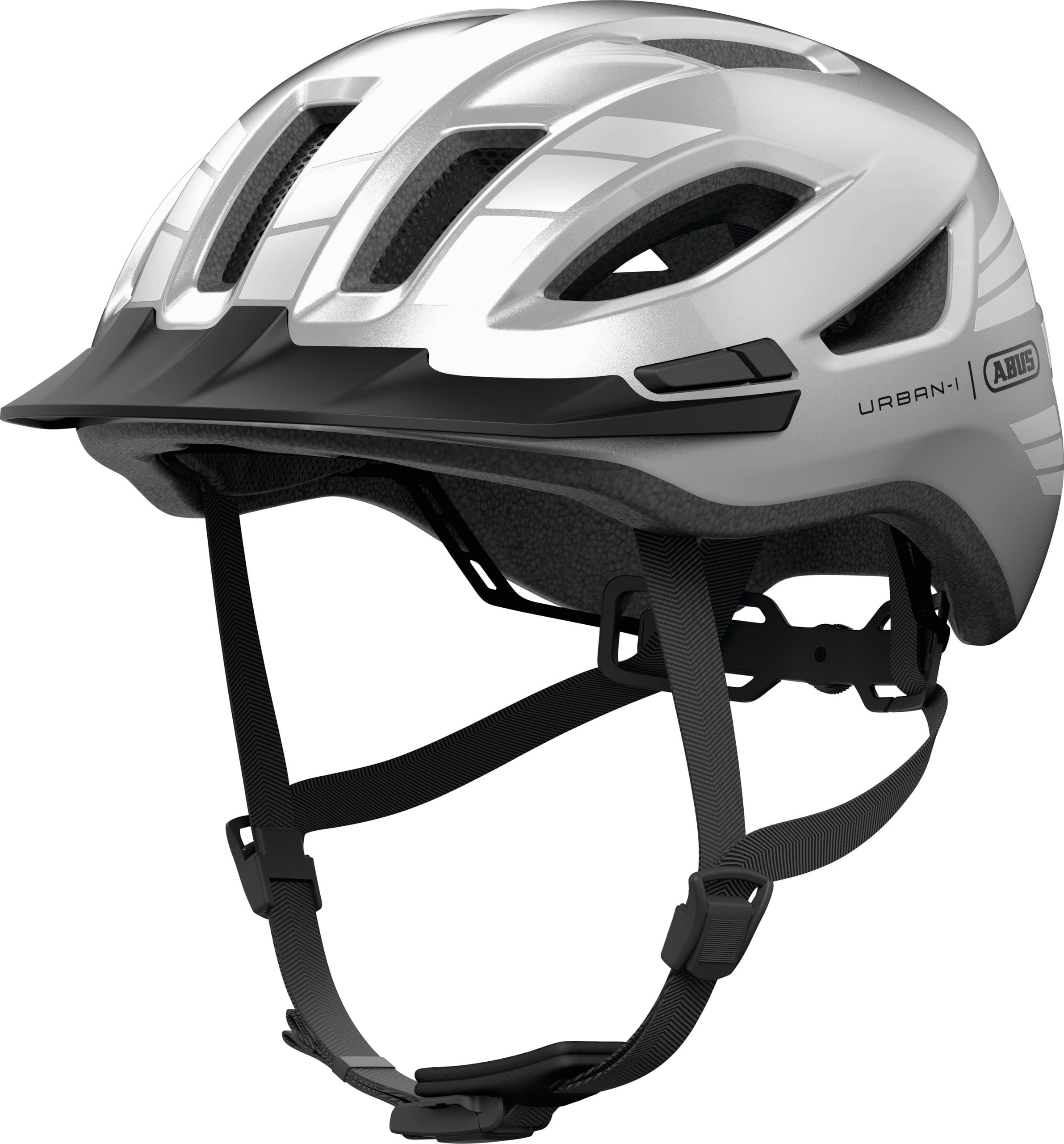 ABUS Kask miejski Urban-I 4.0 LR – kask rowerowy z otworem na warkocz, daszek, magnetyczne zamknięcie, Light Ready do doposażenia światła tylnego, dla młodzieży, kobiet i mężczyzn