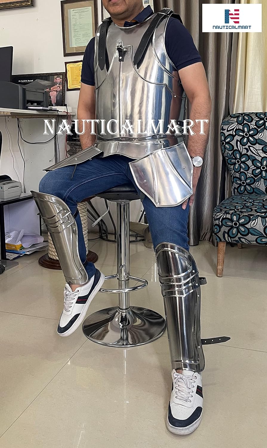 NauticalMart Gothic Half Suit of Armour-Medieval Breastplate Knight Armor