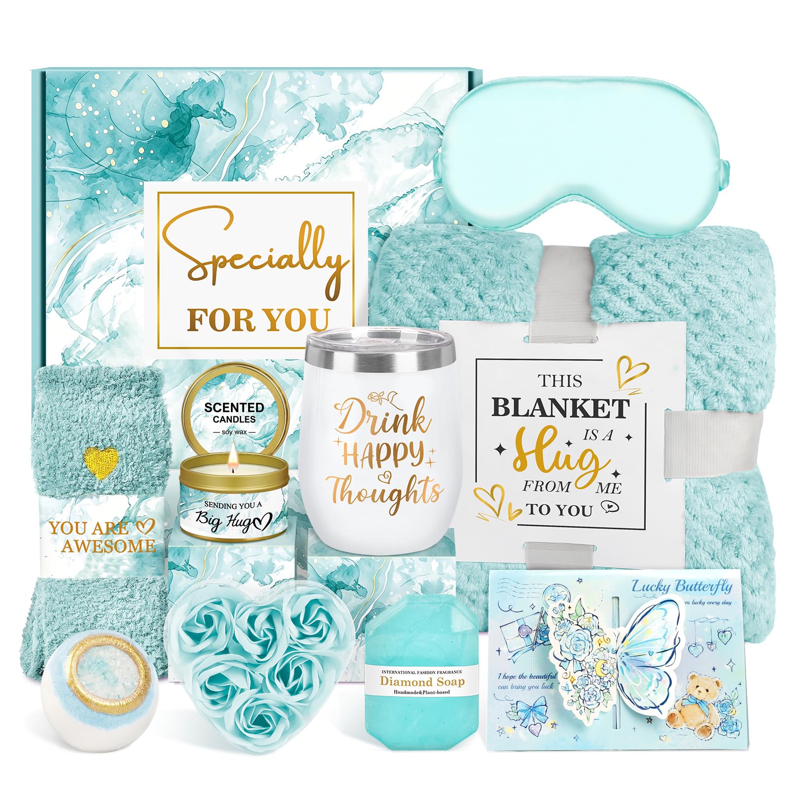 Birthday Gifts for Women, Get Well Soon Gift Basket, Self Care Kit
