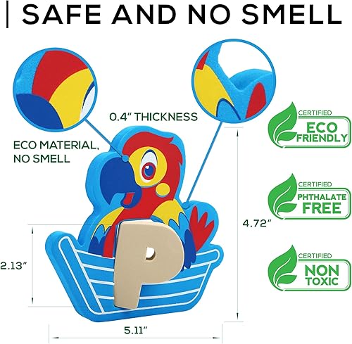 Miniatura 9 de Letras Alfabeto juguetes educativos para niños de espuma con organizador (26 puzzles - 52 artículos).