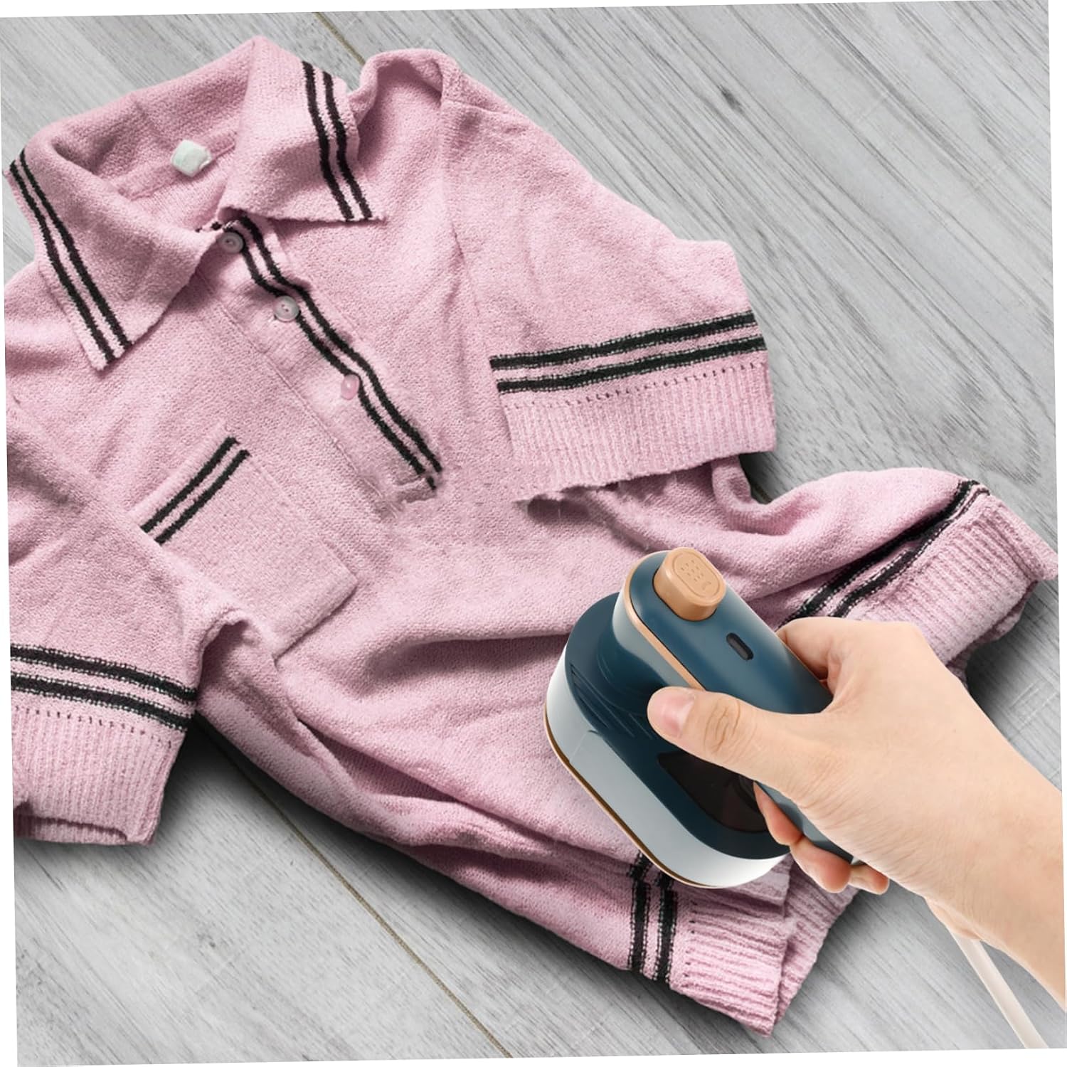 Portable Mini Electric Steamer Iron for Clothes Rotatable Handle Wet Dry Ironing Machine Lightweight Travel Garment Steamer for Home Hotel Dorm Use