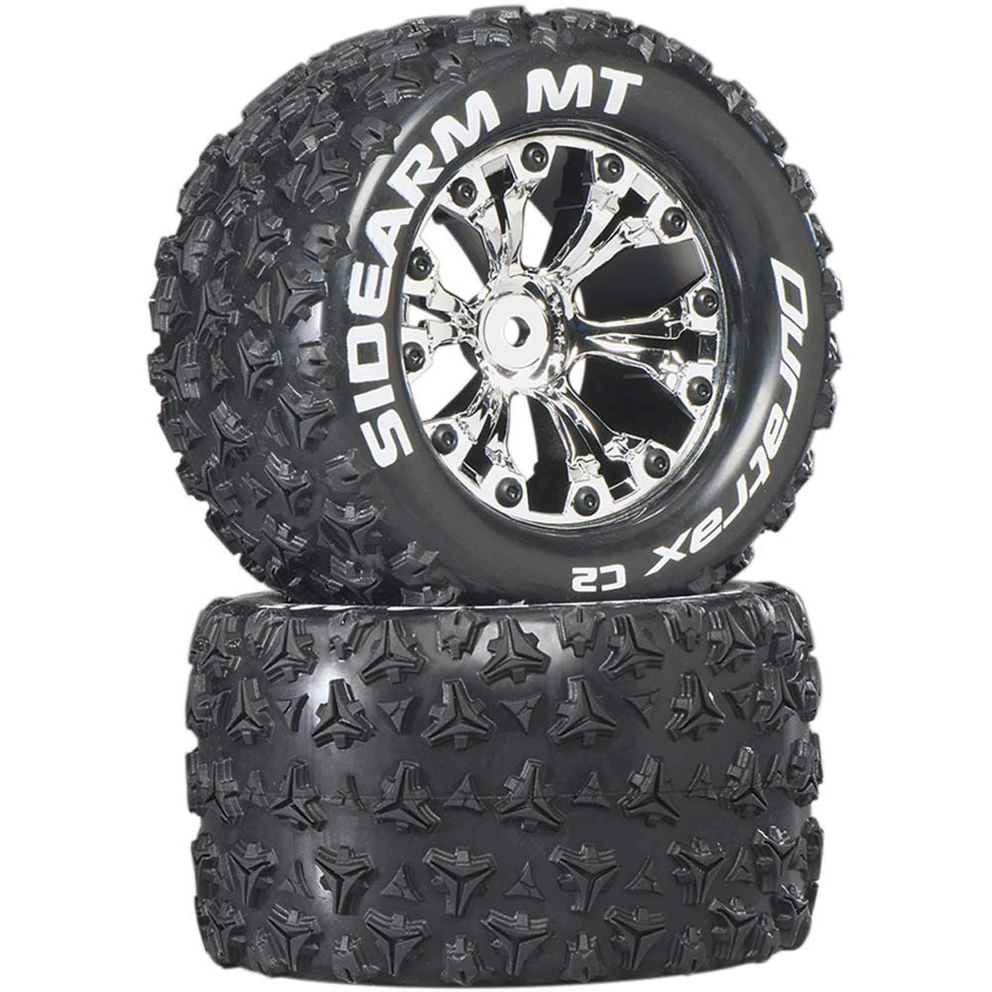 Duratrax Sidearm MT 2.8 Truck 2WD Mounted Rear C2 Wheels (2-Piece), Black — view 12