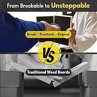 Vista 4 de Tabla de boxeo reutilizable, tabla de karate de taekwondo y artes marciales, tabla de romper karate para niños y adultos, equipo de boxeo y tabla