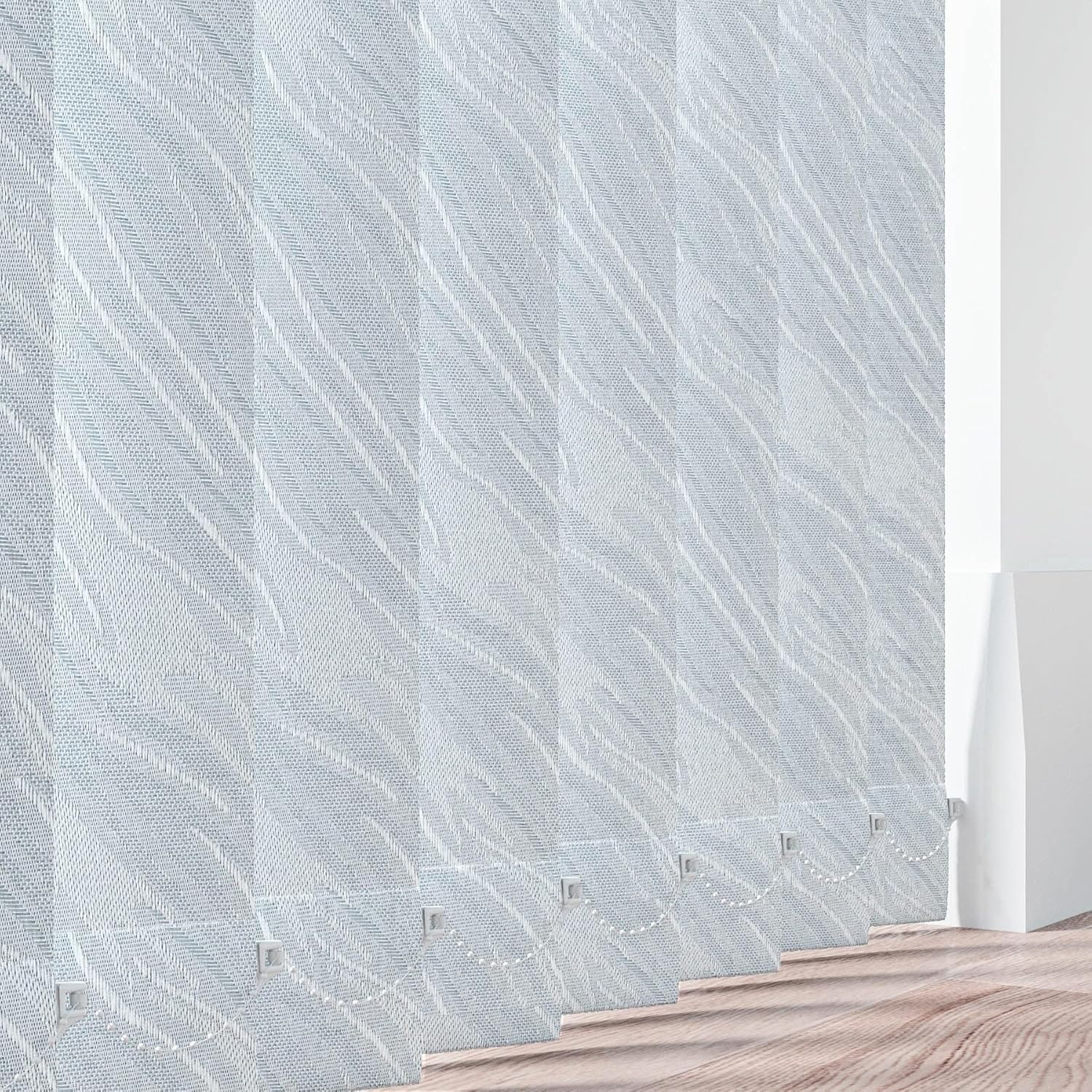 A.W Vertical Blind Slats Replacements - PACIFIC- Made To Measure 89mm (3.5'') (Pacific Mist)