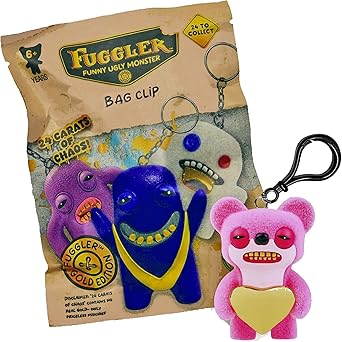 Fuggler Collectible Keychains, Funny Ugly Monster, 24 Characters to Collect, Ages 6+, 4.5 Inches