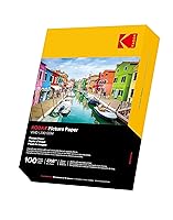 Vista 10 de KODAK Papel adhesivo fotográfico brillante, 8.5 x 11 pulgadas, 50 unidades, 4.23 oz/m²