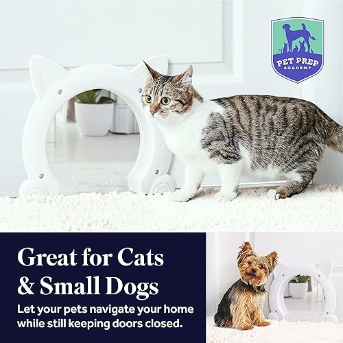 Miniatura 3 de Pet Prep Academy - Puerta de gato Paw Portal - Puerta de gato para puerta interior - Gran regalo para padres de piel y amante de los animales -