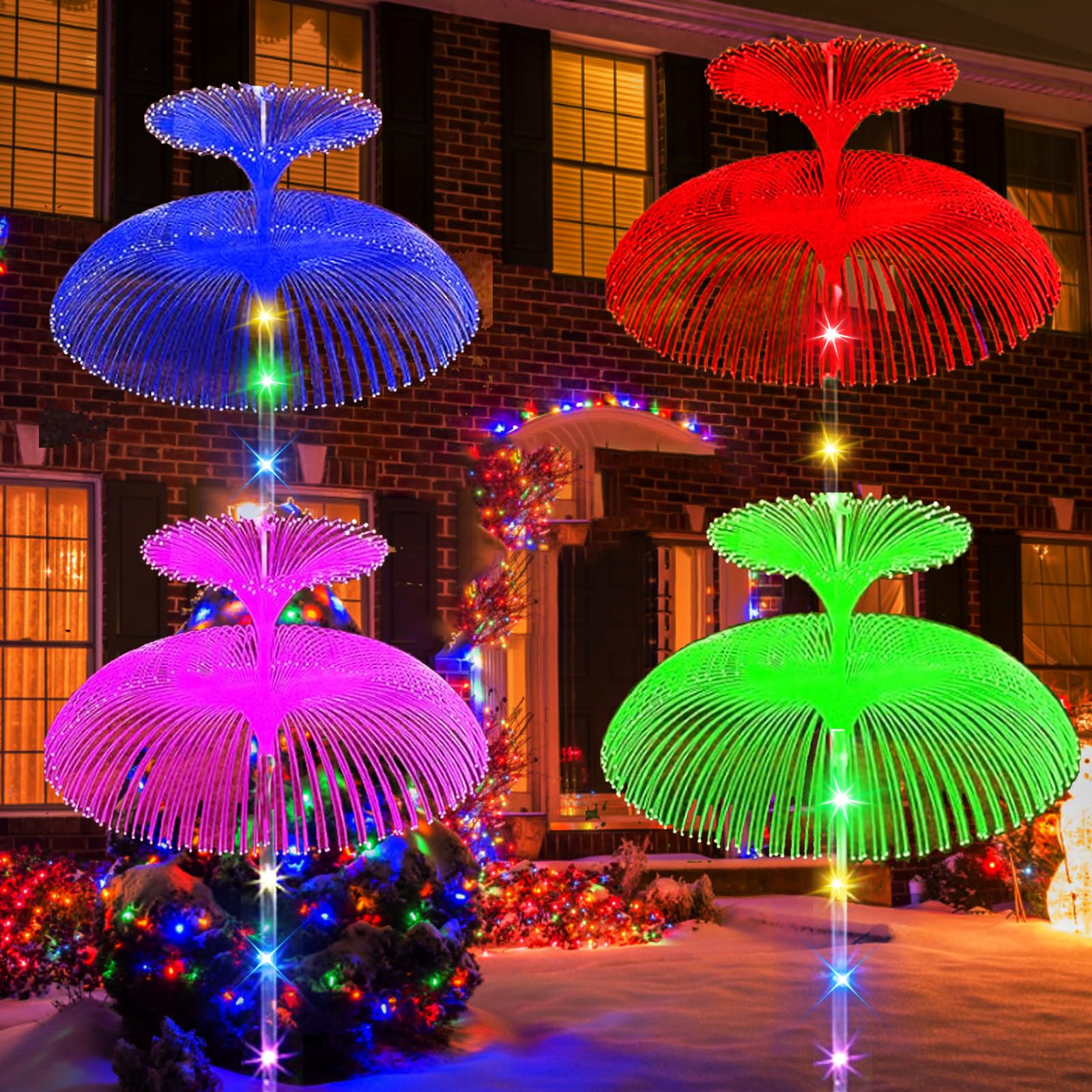 Solarbetriebener Schneemann Gartenstecker – LED Bodenlicht, Wasserdicht, Für Weihnachtsdeko Im Außenbereich