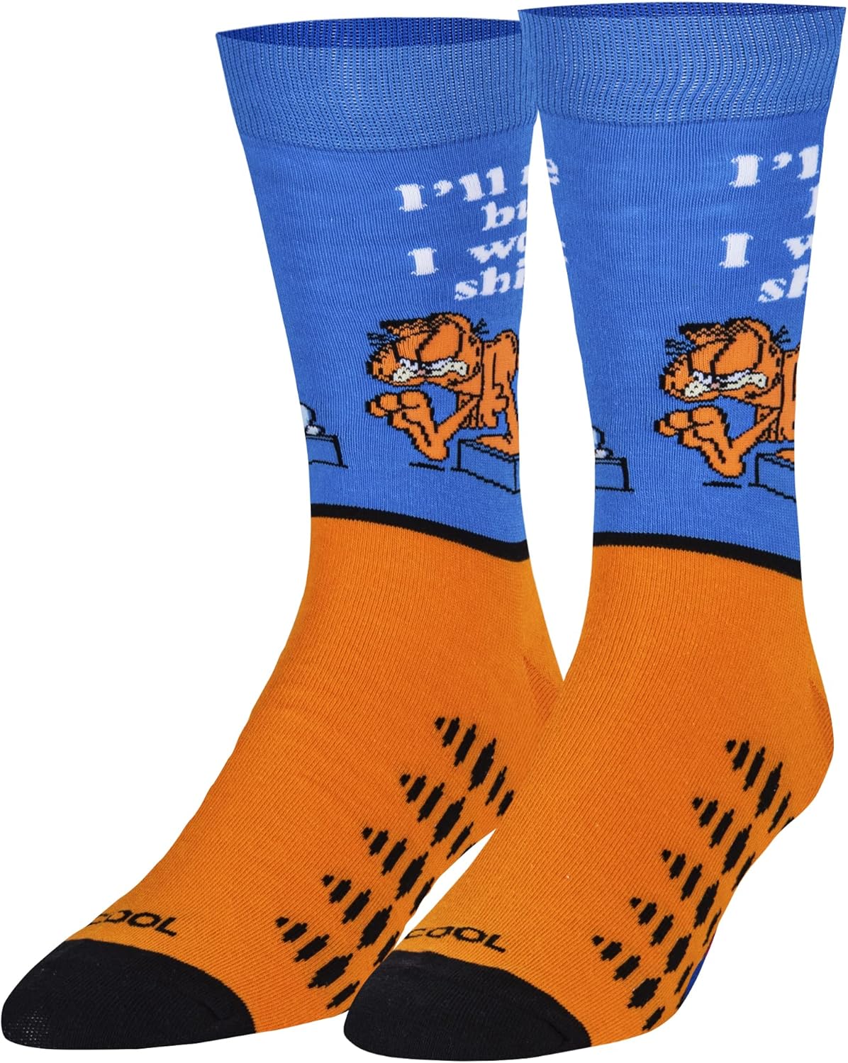 Cool Socks, Garfield Cartoon Character Men's Fun Novelty Crew Socks - Image 2