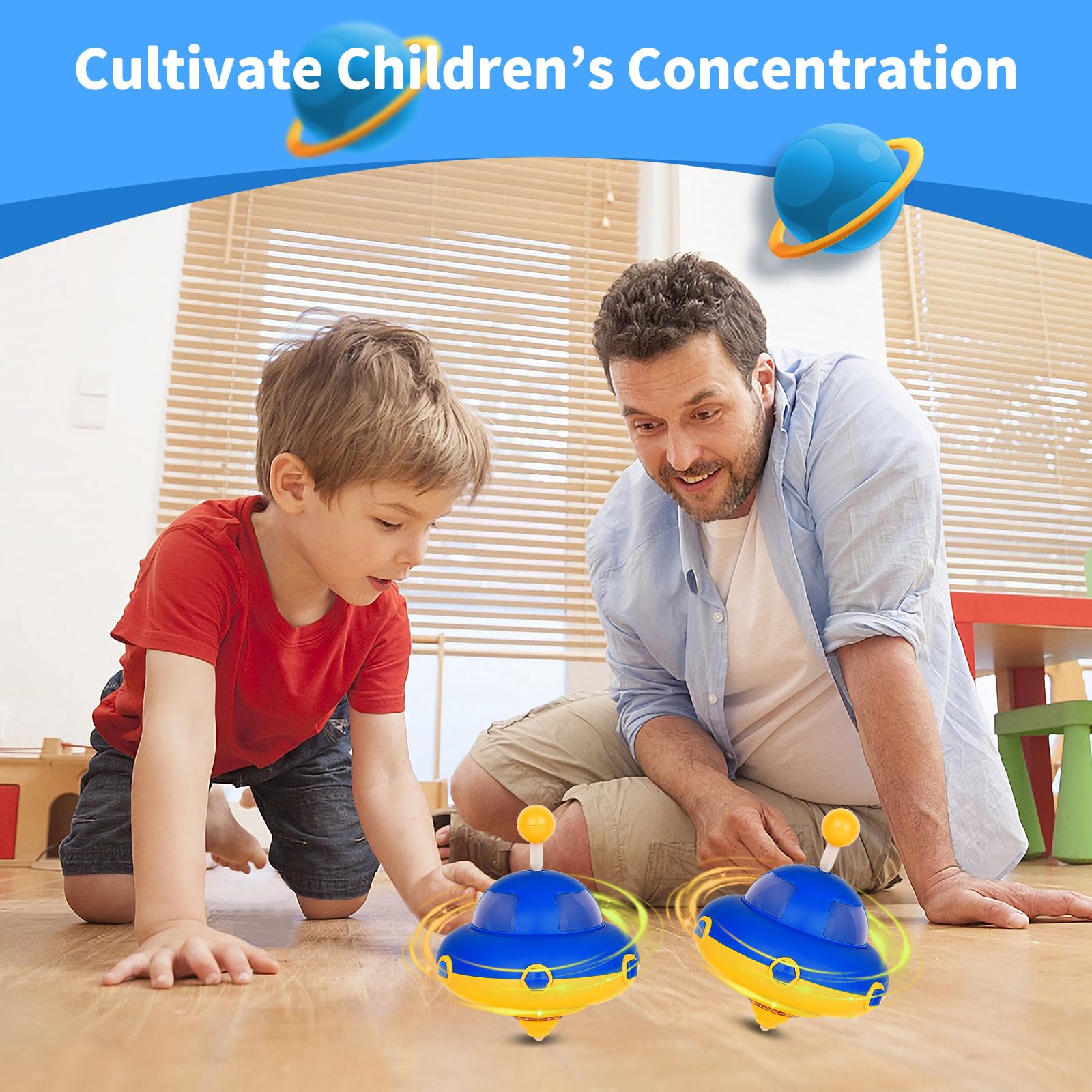 Toupie Gyroscope éolienne Haute Précision – Boîtier Inclus – Anti-stress Et éducative