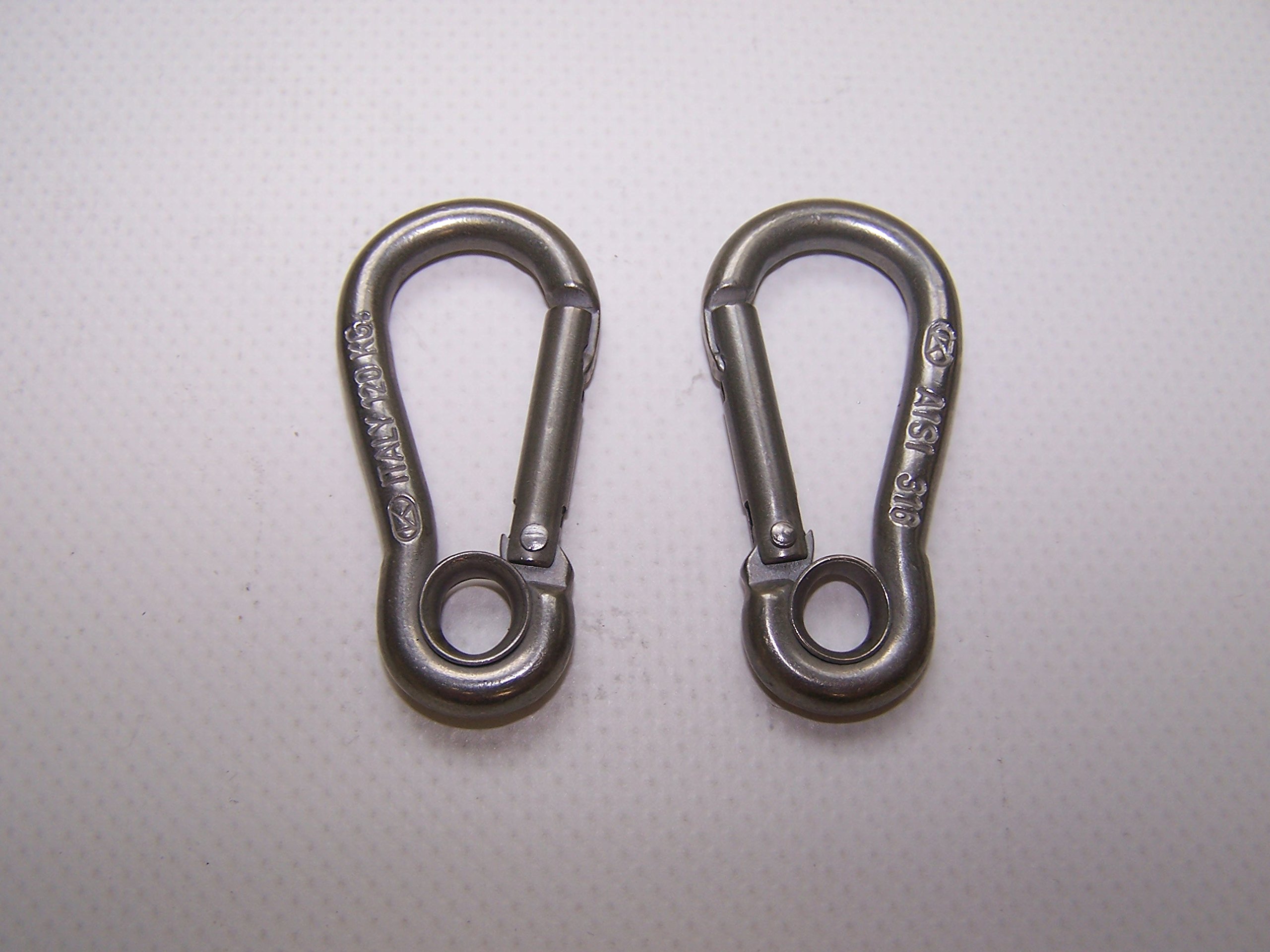 2-Pack Snap Hook Carabiner Marine Grade, 2