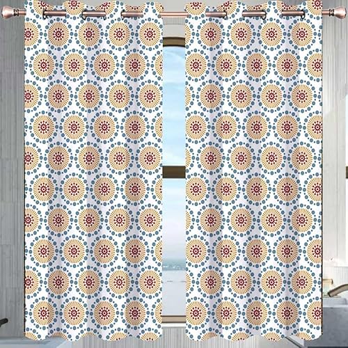 Cortina portátil de color claro, línea geométrica de celosía, cortinas modernas para puerta, cortinas para cuartos separados, 85 pulgadas de ancho