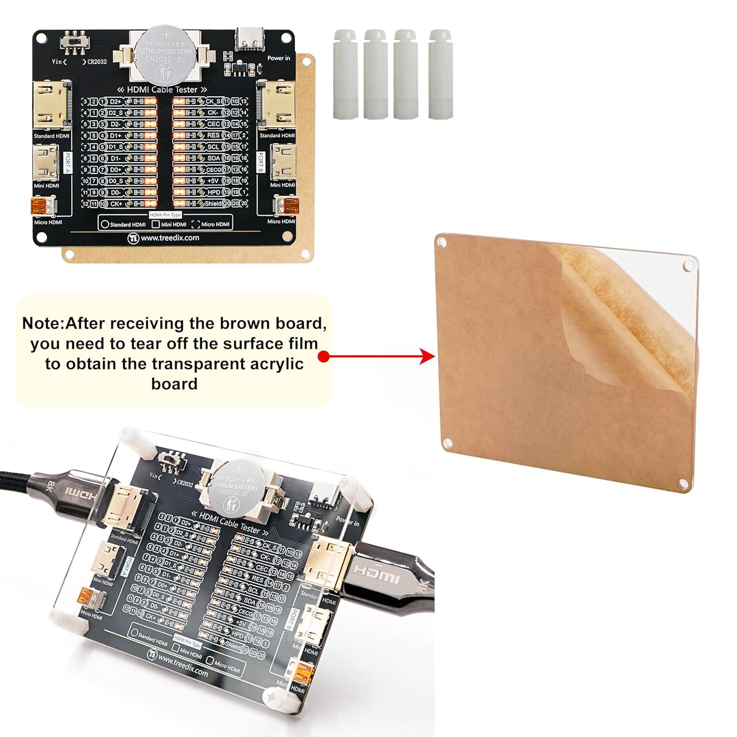 Treedix Cable Tester Board for HDMI Continuity & Condition Check