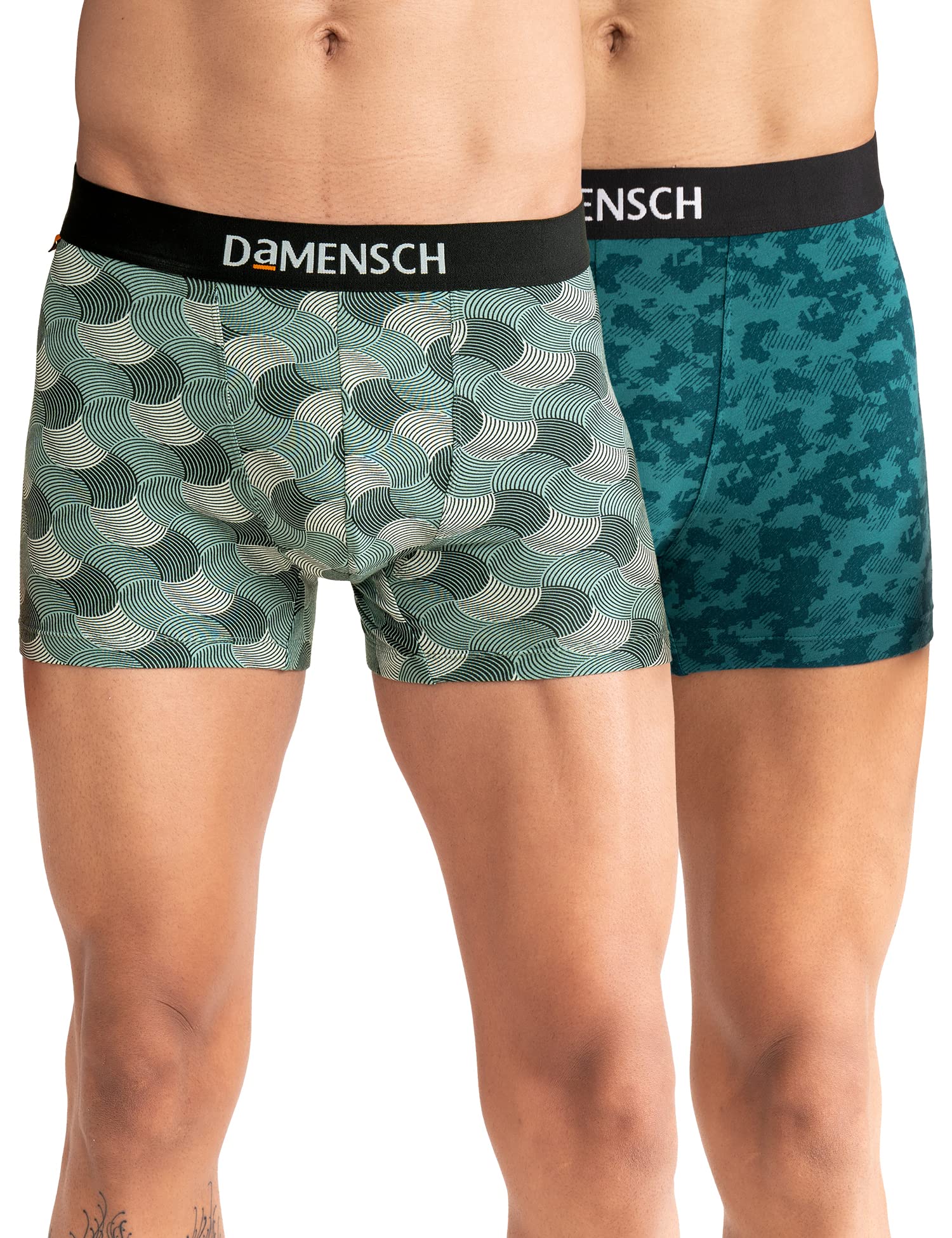 DAMENSCH Men's Cotton Regular Fit Solid Trunks