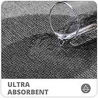 Vista 3 de Tapete de baño ultrafino, tapete de baño de goma para baño, antideslizantes, secado rápido, lavable a máquina, pelo bajo, absorbente, ducha