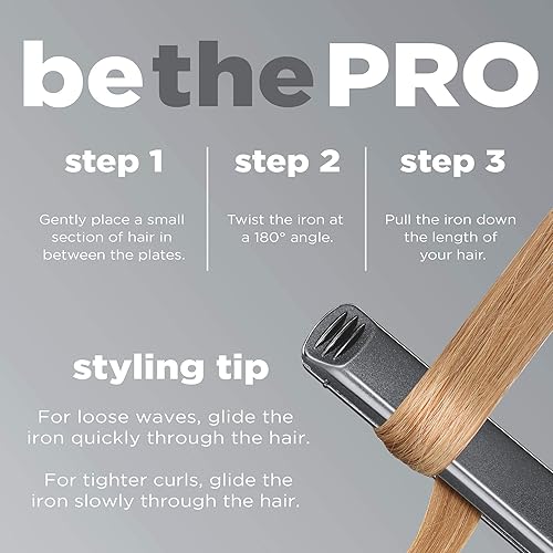 Miniatura 5 de Alisadora de cerámica profesional con turmalina Infiniti Pro por Conair, 1 pulgadas
