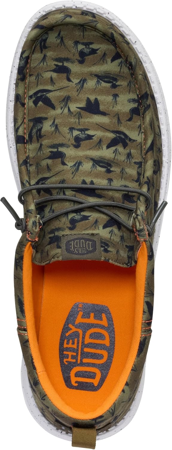 HEYDUDE Men’s Wally Funk Duck Print Slip-On Loafers | Lightweight, Comfortable Casual Shoes - Image 3