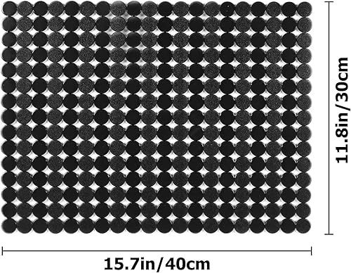 Miniatura 3 de Tapete protector de fregadero para fregadero de cocina, paquete de 2 alfombrillas ajustables para fregadero de cocina de drenaje rápido, tapete de